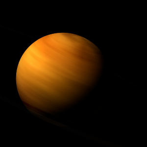 The artist's impression of HII 1348 (ABC)b artist's rendition