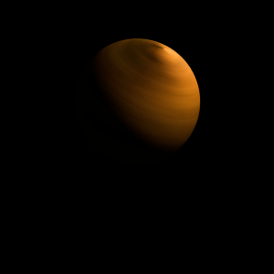 The artist's impression of HII 1348 b artist's rendition