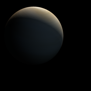 The artist's impression of HIP 105854 b artist's rendition