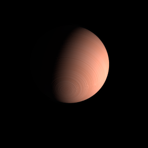 The artist's impression of HIP 109600 b artist's rendition