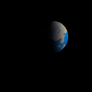 The artist's impression of HIP 19976 b artist's rendition