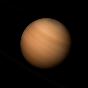 The artist's impression of HIP 21152 b artist's rendition