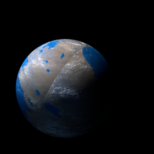The artist's impression of HIP 38594 Ab artist's rendition