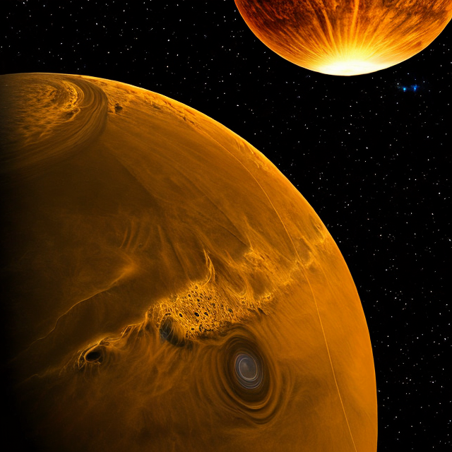 The artist's impression of HIP 38939 B artist's rendition