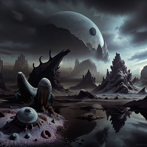 The artist's impression of HIP 54597 b artist's rendition