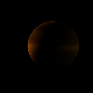 The artist's impression of HIP 57274 b artist's rendition