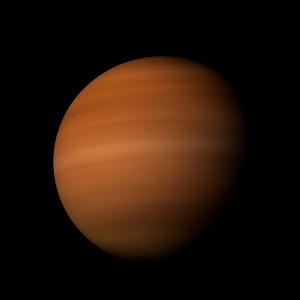 The artist's impression of HIP 67537 b artist's rendition