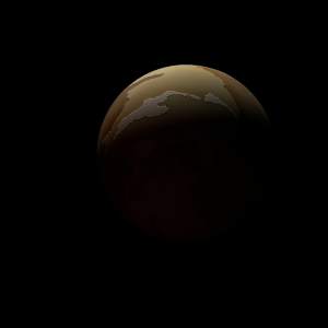 The artist's impression of HIP 86221 b artist's rendition