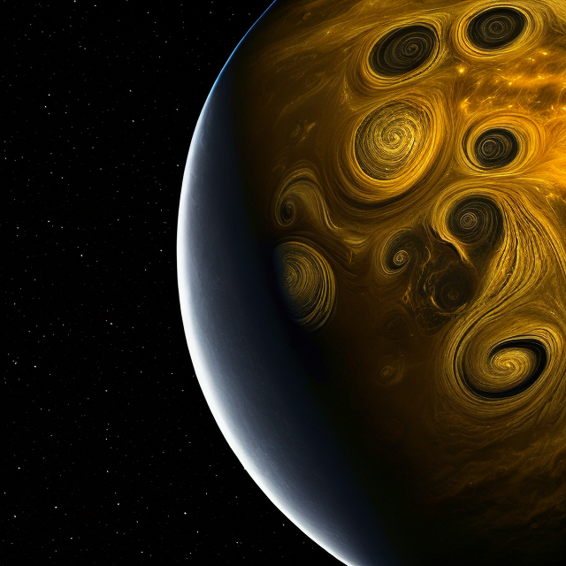 The artist's impression of HIP 99770 b artist's rendition