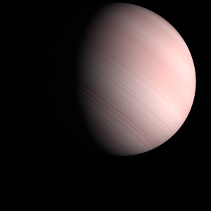 The artist's impression of HR 8799 b artist's rendition