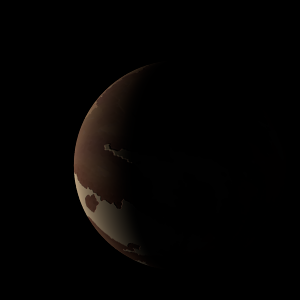 The artist's impression of K2-104 b artist's rendition