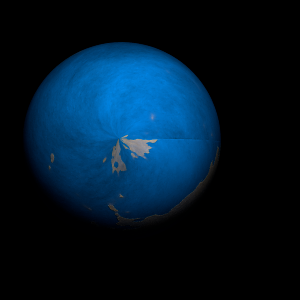 The artist's impression of K2-127 b artist's rendition