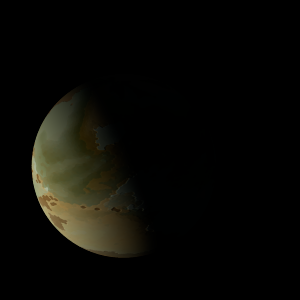 The artist's impression of K2-136 Ab artist's rendition
