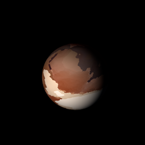 The artist's impression of K2-136 b artist's rendition