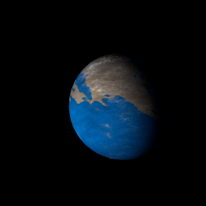 The artist's impression of K2-150 b artist's rendition