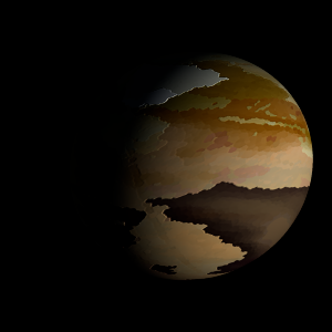 The artist's impression of K2-152 b artist's rendition
