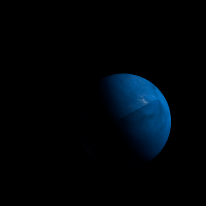 The artist's impression of K2-160 b artist's rendition