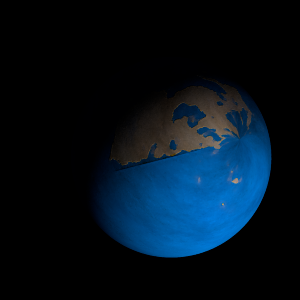 The artist's impression of K2-16 d artist's rendition