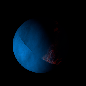 The artist's impression of K2-173 b artist's rendition
