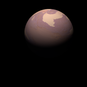 The artist's impression of K2-175 b artist's rendition