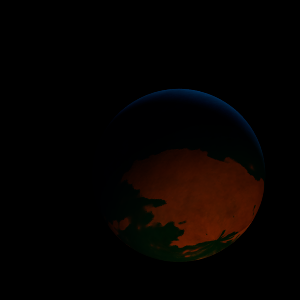 The artist's impression of K2-188 b artist's rendition