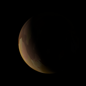 The artist's impression of K2-190 b artist's rendition