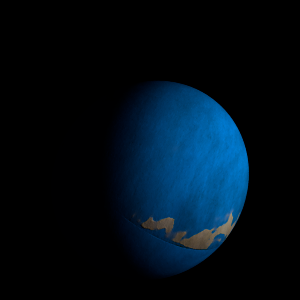 The artist's impression of K2-201 c artist's rendition