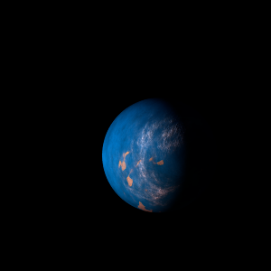The artist's impression of K2-208 b artist's rendition