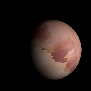 The artist's impression of K2-233 c artist's rendition