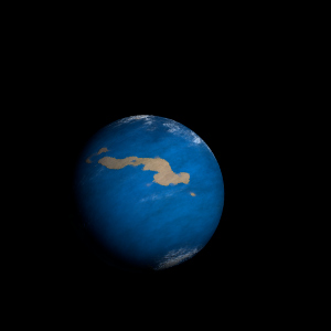 The artist's impression of K2-247 b artist's rendition