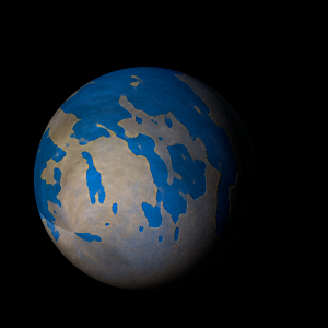 The artist's impression of K2-256 b artist's rendition