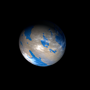 The artist's impression of K2-259 b artist's rendition