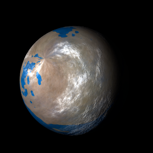 The artist's impression of K2-266 e artist's rendition