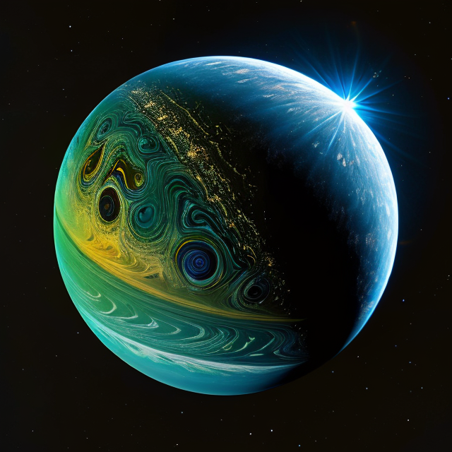 The artist's impression of K2-268 b artist's rendition
