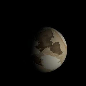 The artist's impression of K2-268 e artist's rendition