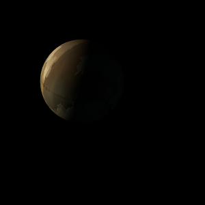 The artist's impression of K2-273 b artist's rendition