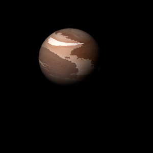 The artist's impression of K2-278 b artist's rendition