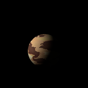 The artist's impression of K2-282 b artist's rendition