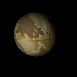 The artist's impression of K2-306 b artist's rendition