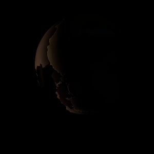 The artist's impression of K2-307 b artist's rendition