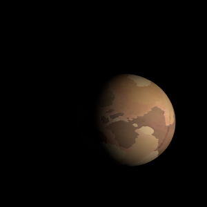The artist's impression of K2-333 b artist's rendition