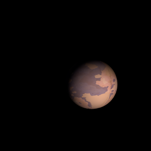 The artist's impression of K2-341 b artist's rendition