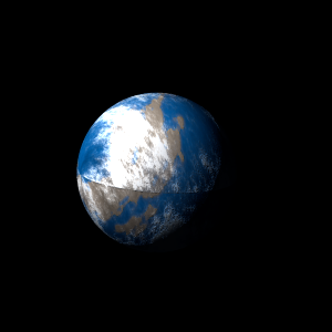 The artist's impression of K2-351 b artist's rendition