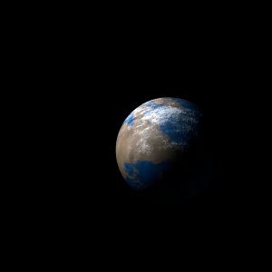 The artist's impression of K2-353 Ab artist's rendition