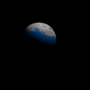 The artist's impression of K2-358 b artist's rendition