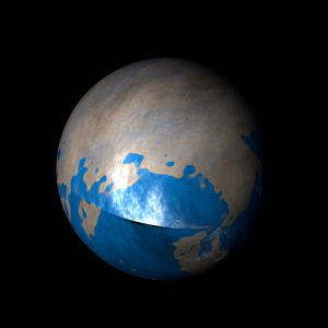 The artist's impression of K2-381 d artist's rendition