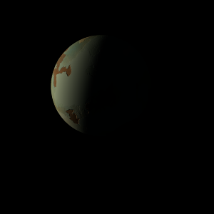 The artist's impression of K2-394 b artist's rendition