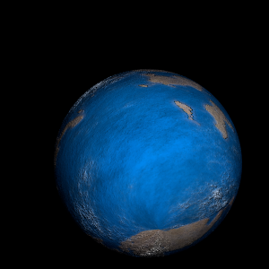 The artist's impression of K2-398 b artist's rendition