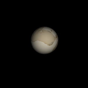 The artist's impression of K2-411 b artist's rendition