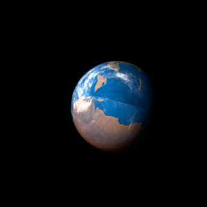 The artist's impression of K2-74 b artist's rendition